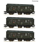 Roco 6200100 - H0 - 3-tlg. Set Abteilwagen, PKP, Ep. IV